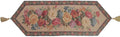 DaDa Bedding Breath of Spring Colorful Floral Beige Brown Tapestry Dining Table Runner (3089) - DaDa Bedding Collection