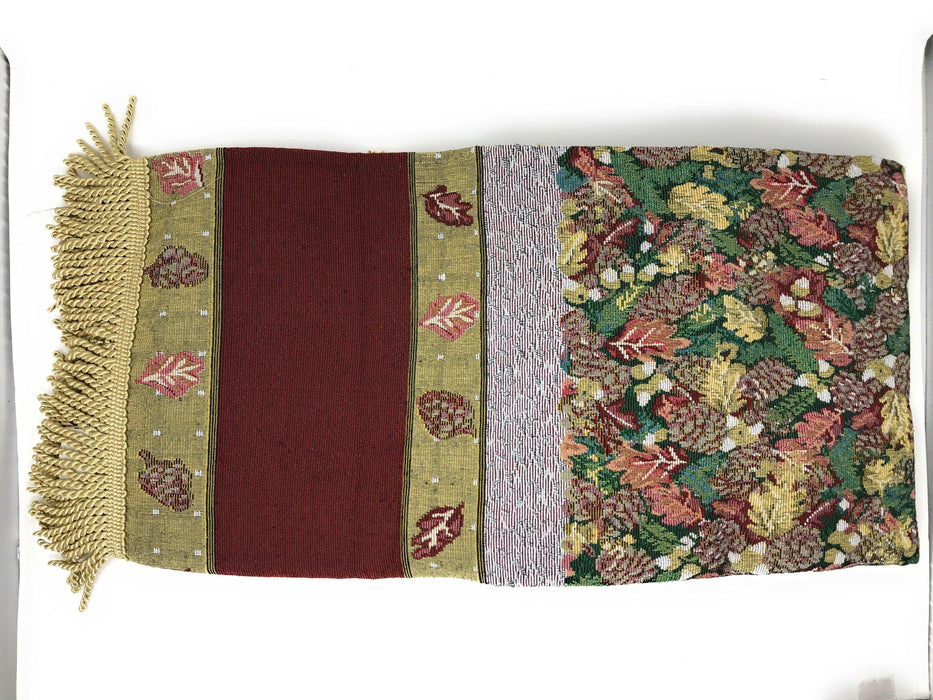 DaDa Bedding Christmas Fiesta Floral Red Square Tapestry Table Cloth - 59" x 59" (6068) - DaDa Bedding Collection