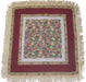 DaDa Bedding Christmas Fiesta Floral Red Square Tapestry Table Cloth - 59" x 59" (6068) - DaDa Bedding Collection