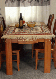 Tache Festive Red Yuletide Blooms Tablecloths - DaDa Bedding Collection