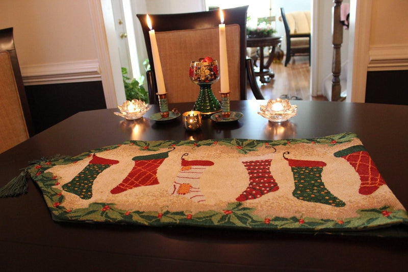 Tache Hang My Stockings By the Fireplace Table Runners - DaDa Bedding Collection