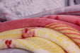 Throw Blanket - DaDa Bedding Seashore Sands Floral Paisley Lavender Yellow Fleece Flannel Throw Blanket (XY9901) - DaDa Bedding Collection