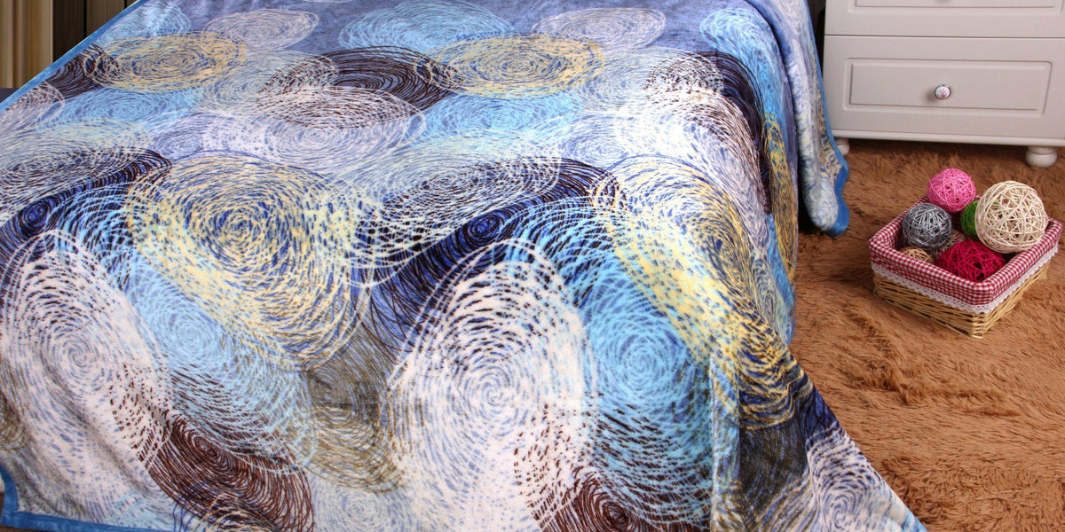Square Diamond Art Print Fleece Blanket by Anna Sarv - Fine Art