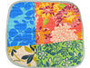 DaDa Bedding Set of 6-Pieces Hand-Made Placemats Cotton Bohemian Tropical Sunrise Rainbow Garden Patchwork Floral Table Mats - DaDa Bedding Collection