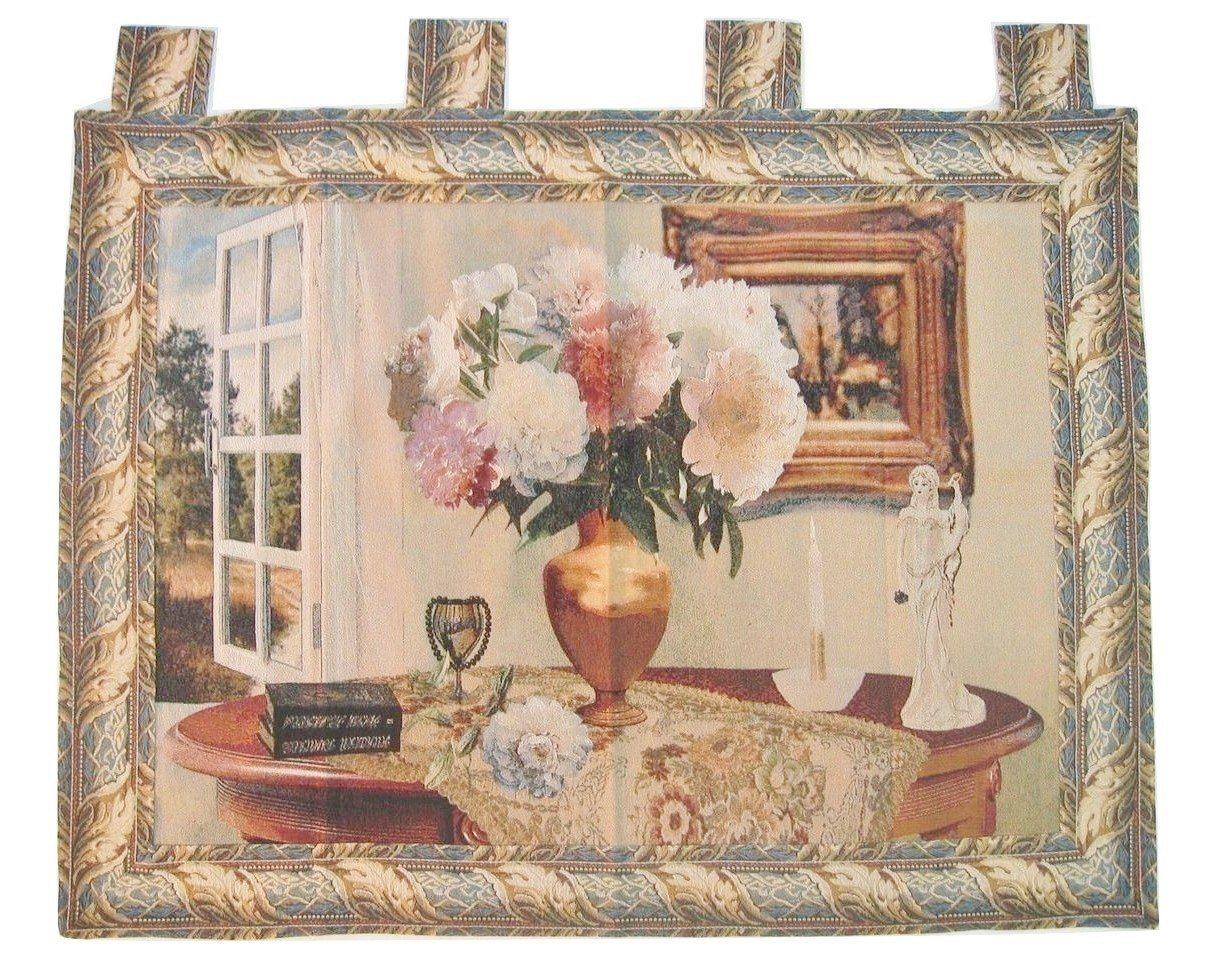 DaDa Bedding Breeze of Admiration Elegant Antique Woven Tapestry Wall Hanging - 36" x 50" - DaDa Bedding Collection