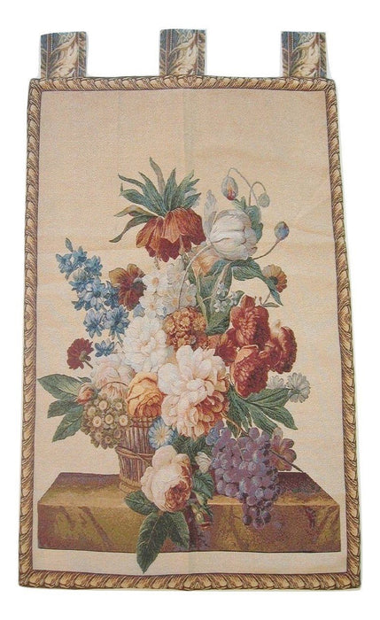 a vase of flowers sitting on a table 